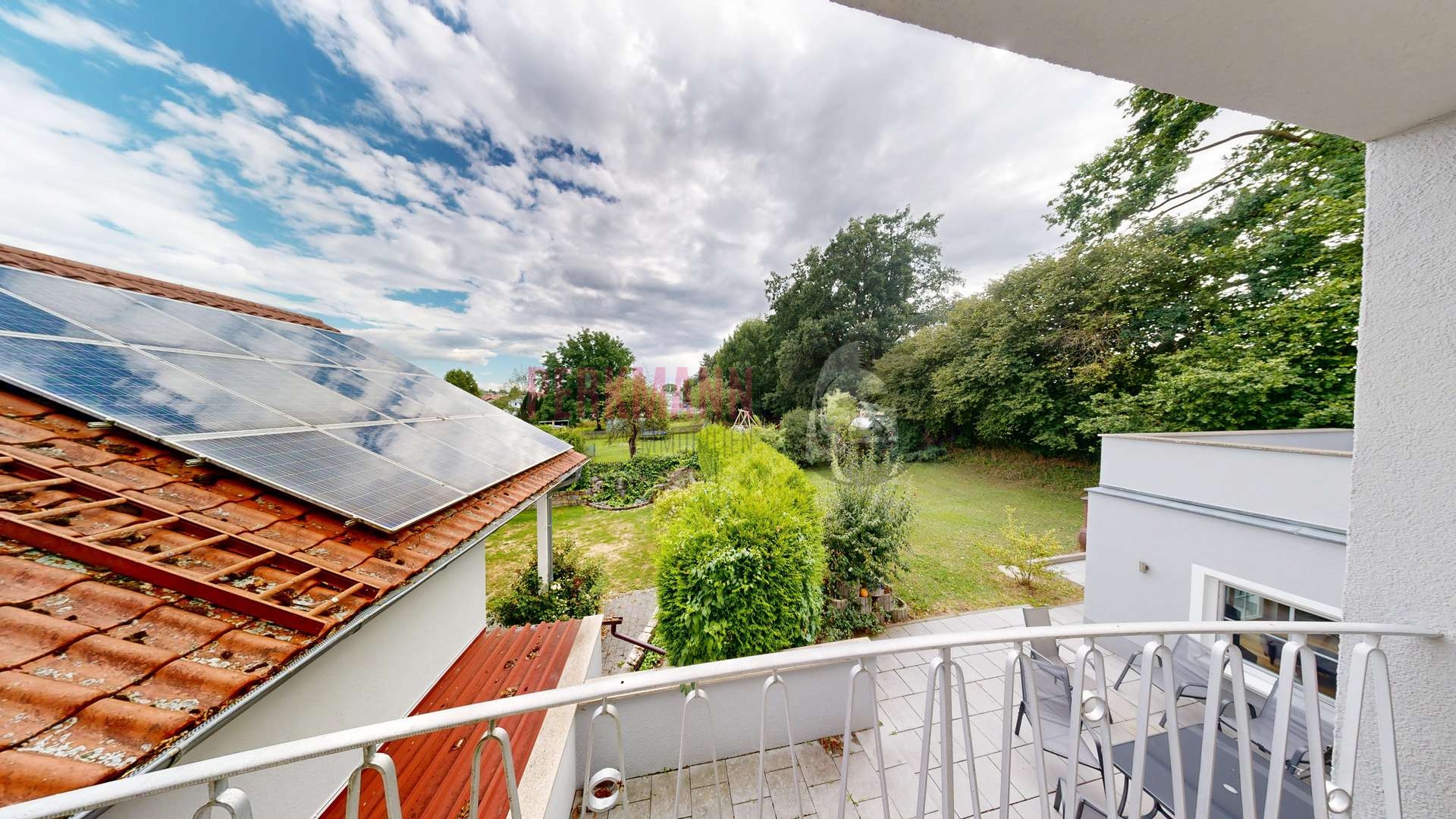 Haus 2 Wohnung 1.OG Blick vom Balkon